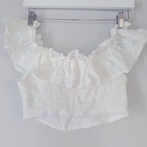 Off Shoulder Crop Top